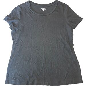 Studio Works THE STUDIO TEE Petite Medium Black Tshirt